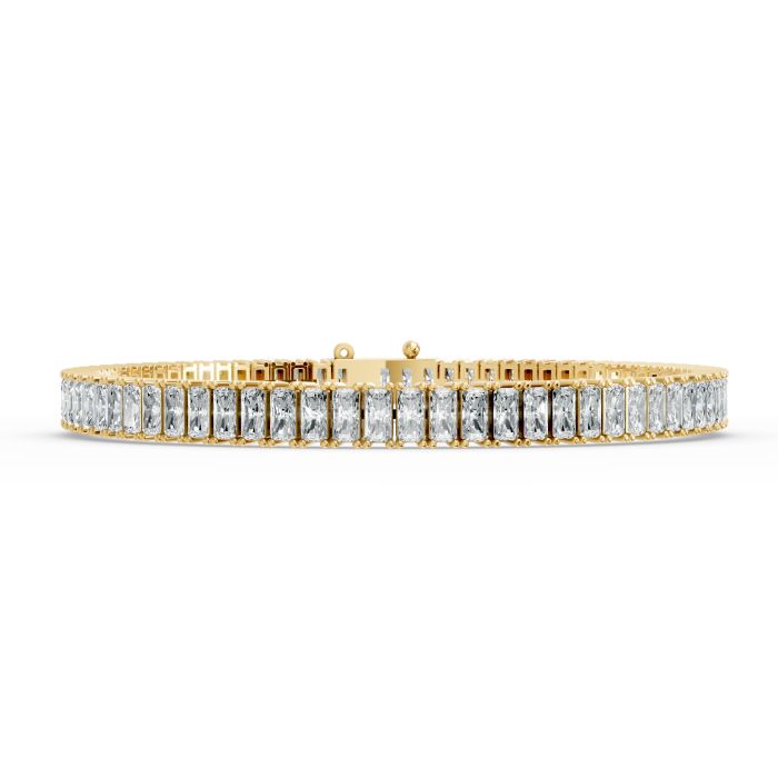 Radiant Shape Diamond Bracelets in Gold