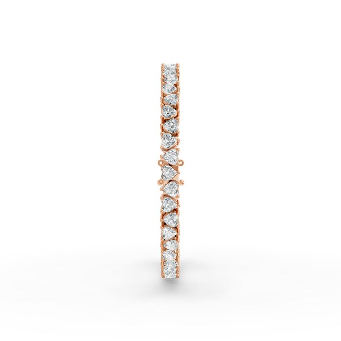 Heart Shape Diamond Bracelets in Gold
