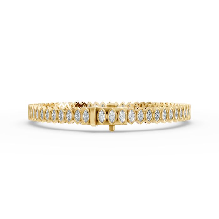 Marquise Shape Diamond Bracelets in Gold