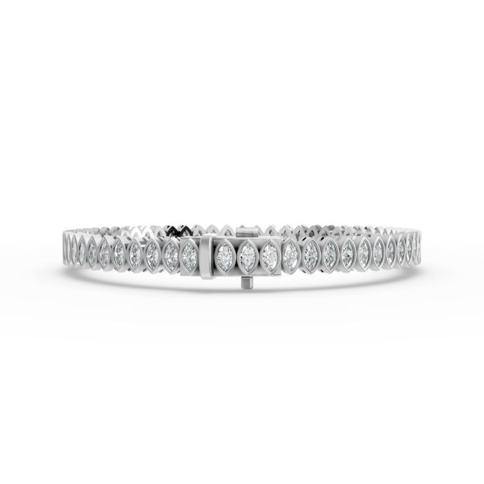 Marquise Shape Diamond Bracelets in Gold