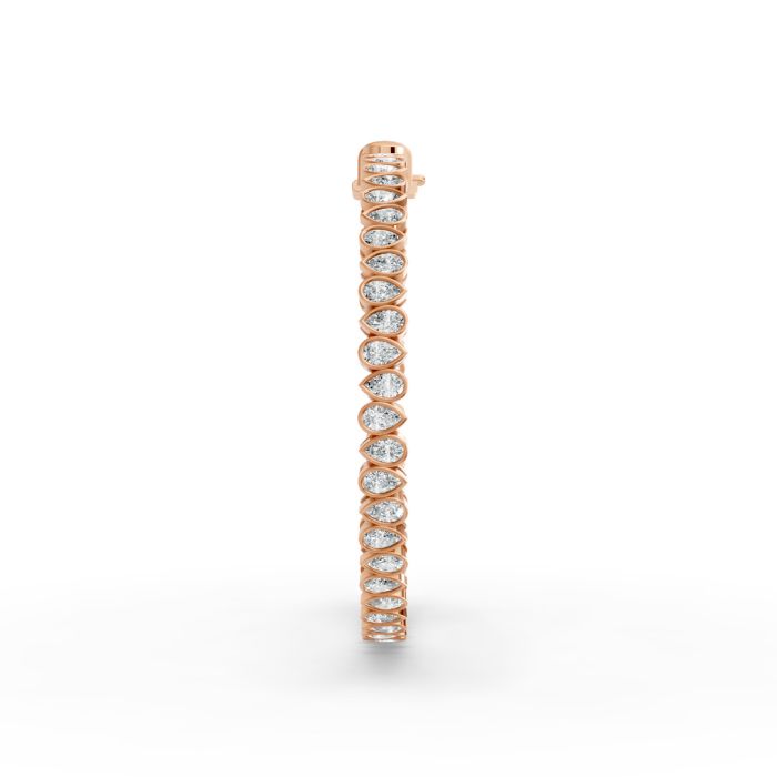 Pear Shape Diamond Bracelets in Gold