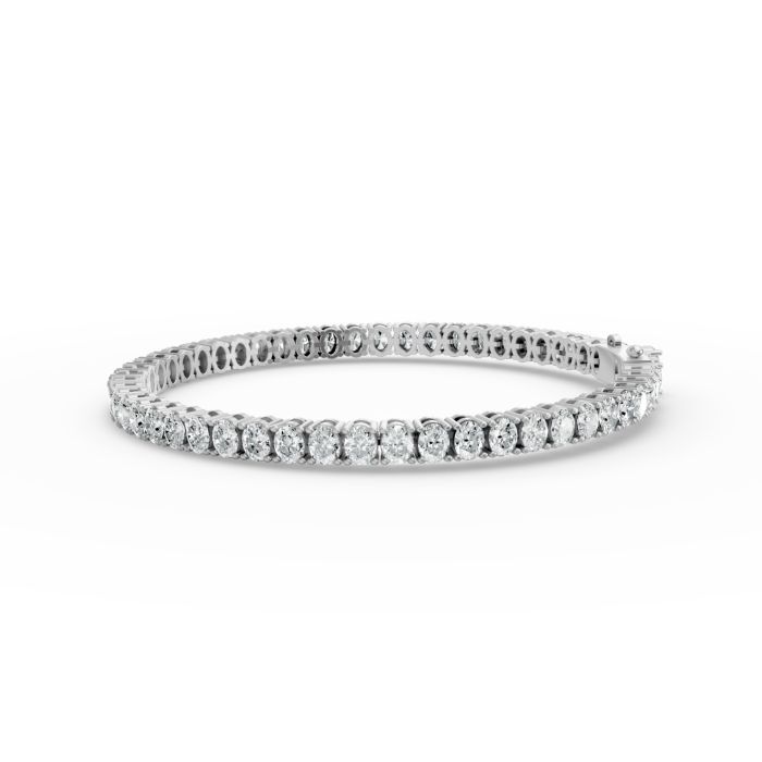 Oval Shape Diamond Bracelets in Gold