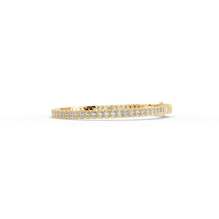 Radiant Shape Diamond Bracelets in Gold