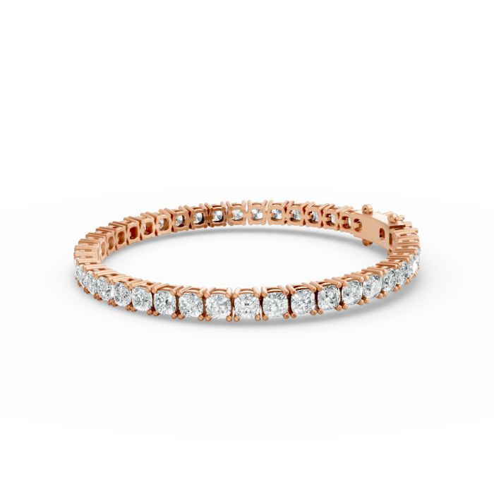 Cushion Shape Diamond Bracelets in Gold