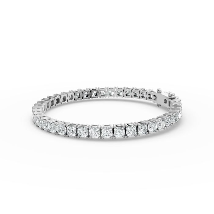 Cushion Shape Diamond Bracelets in Gold