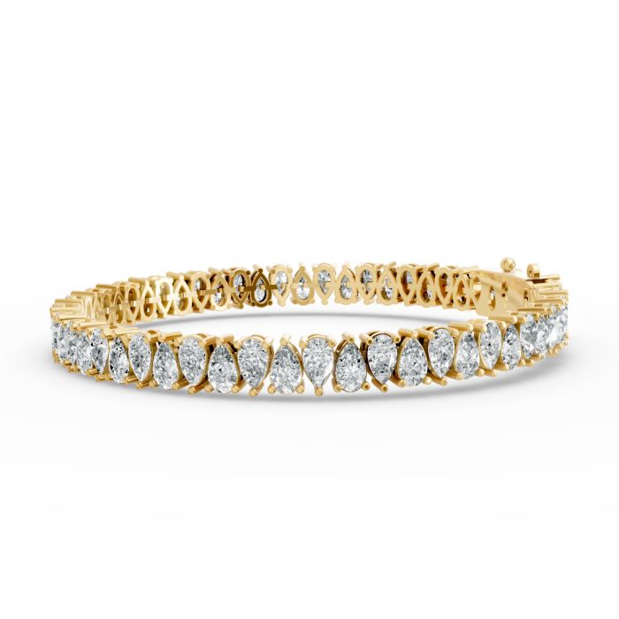 Pear Shape Diamond Bracelets in Gold