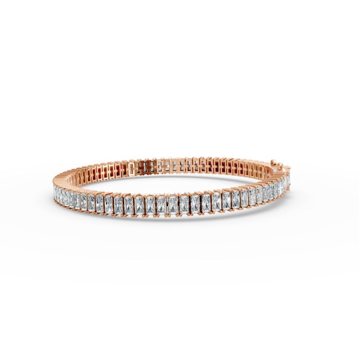 Radiant Shape Diamond Bracelets in Gold