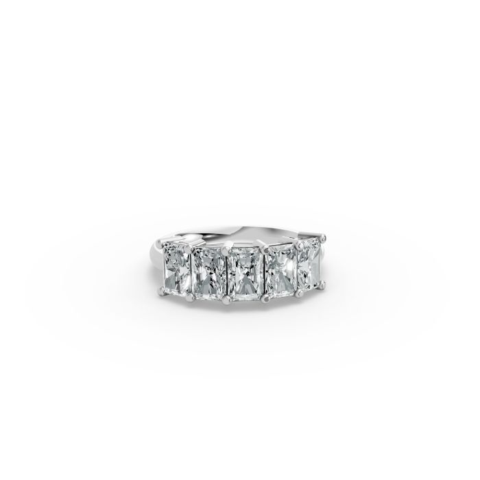 Radiant Shape Diamond Anniversary Band in Gold