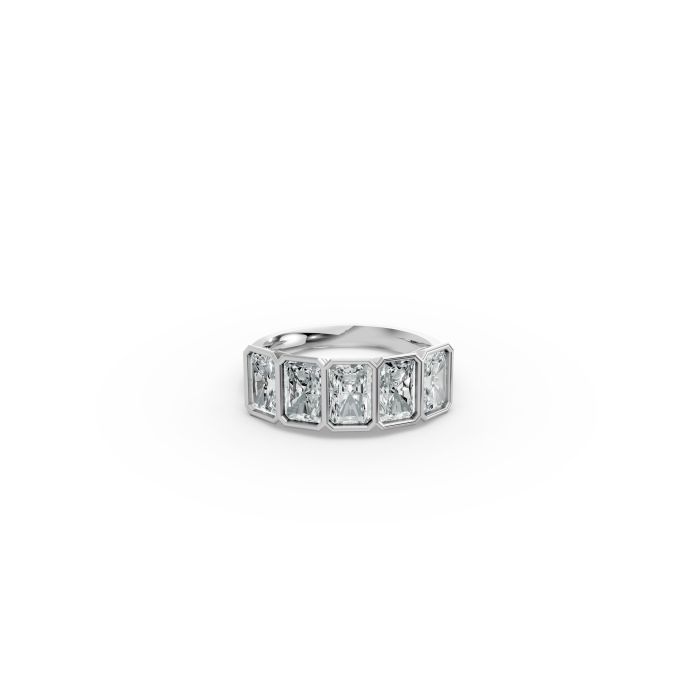 Radiant Shape Diamond Anniversary Band in Gold