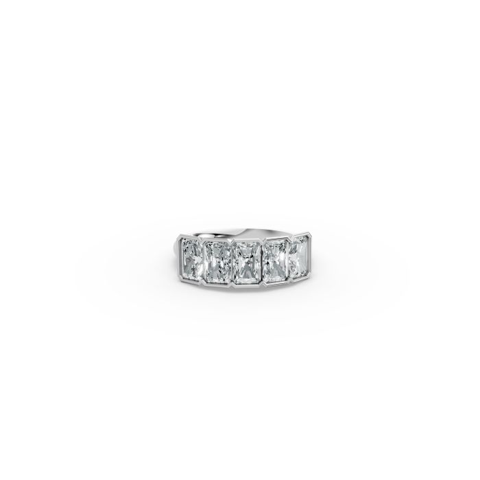Radiant Shape Diamond Anniversary Band in Gold