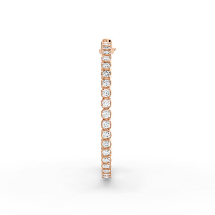 Cushion Shape Diamond Bracelets in Gold