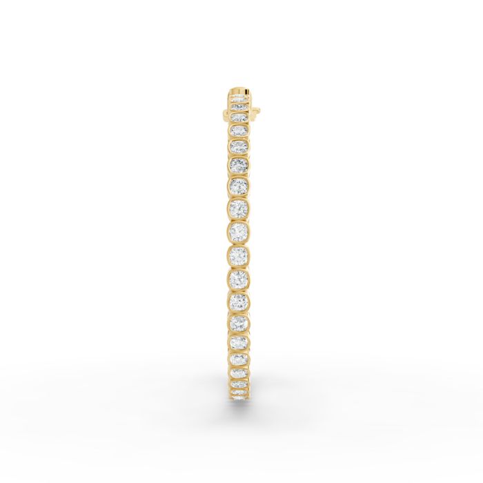 Cushion Shape Diamond Bracelets in Gold