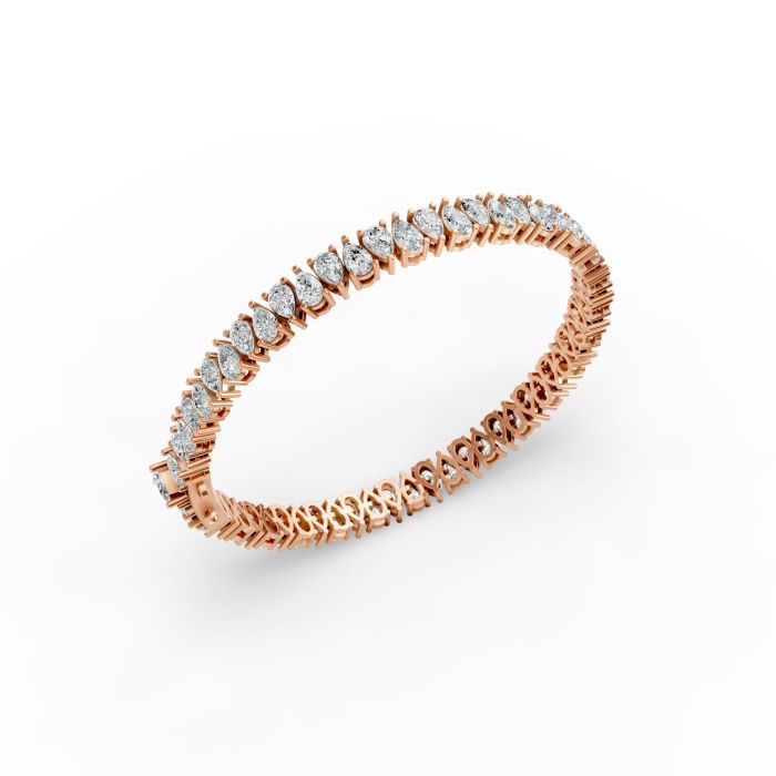 Pear Shape Diamond Bracelets in Gold