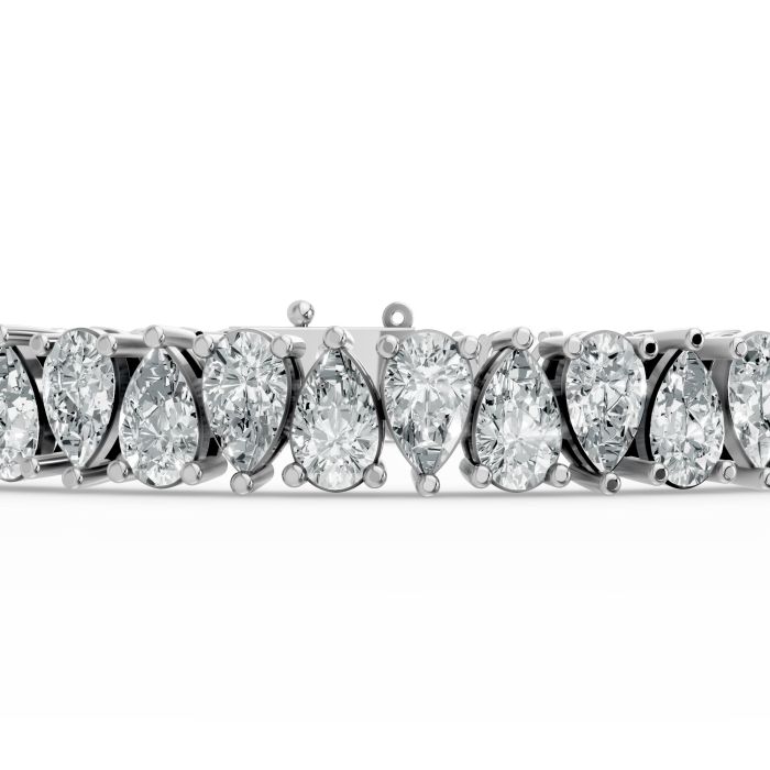 Pear Shape Diamond Bracelets in Gold