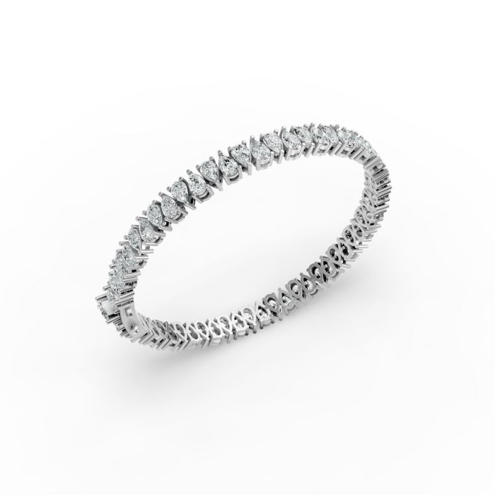Pear Shape Diamond Bracelets in Gold