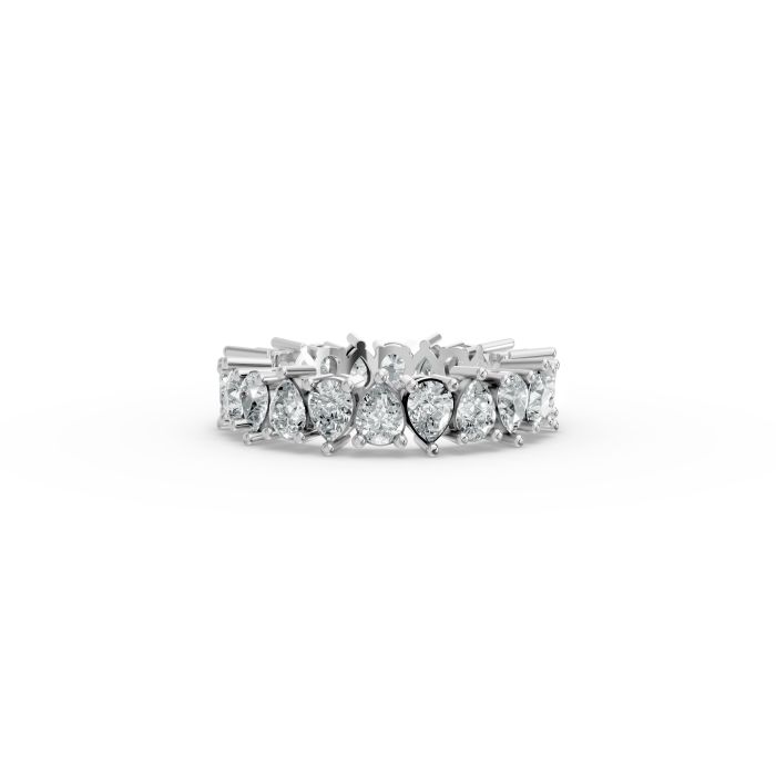 Pear Shape Diamond Eternity Bands in Gold
