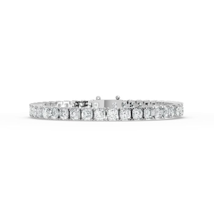 Cushion Shape Diamond Bracelets in Gold