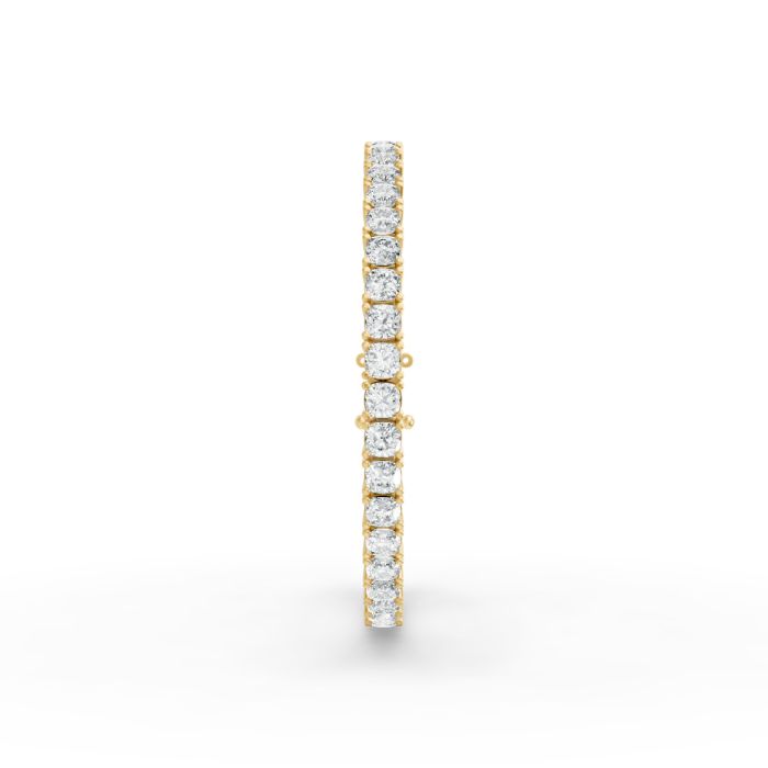 Cushion Shape Diamond Bracelets in Gold