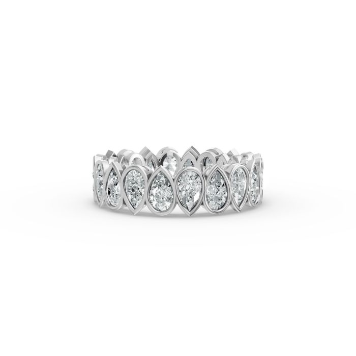 Pear Shape Diamond Eternity Bands in Gold