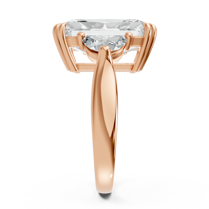 Radiant 14K White Gold Fashion Bridal Ring