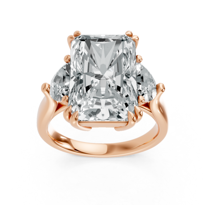 Radiant 14K White Gold Fashion Bridal Ring