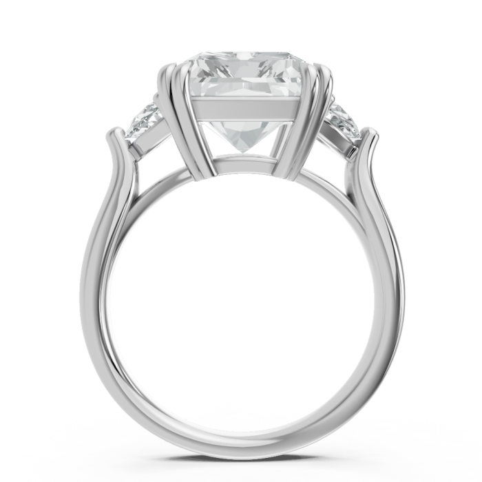 Radiant 14K White Gold Fashion Bridal Ring