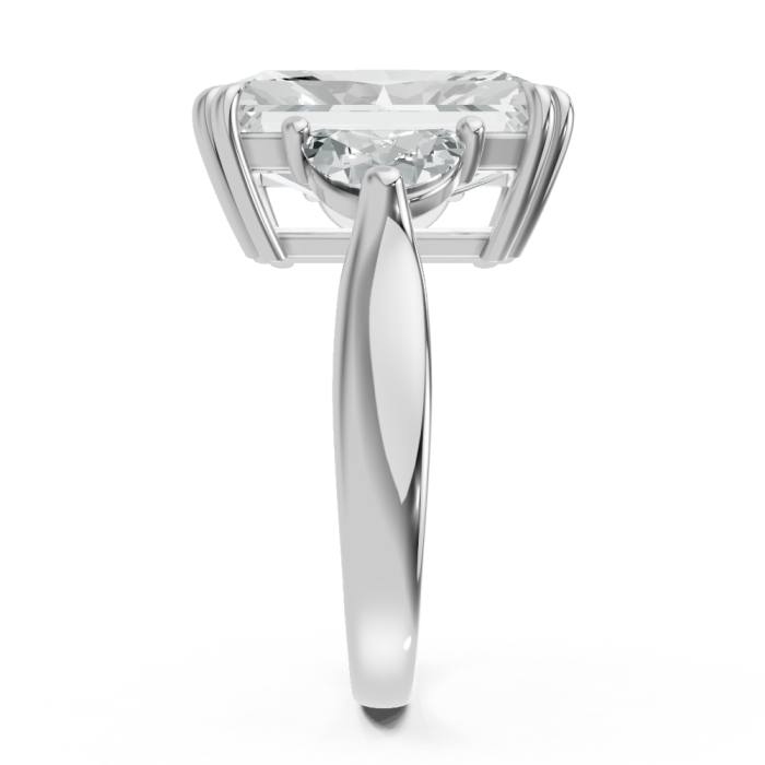 Radiant 14K White Gold Fashion Bridal Ring