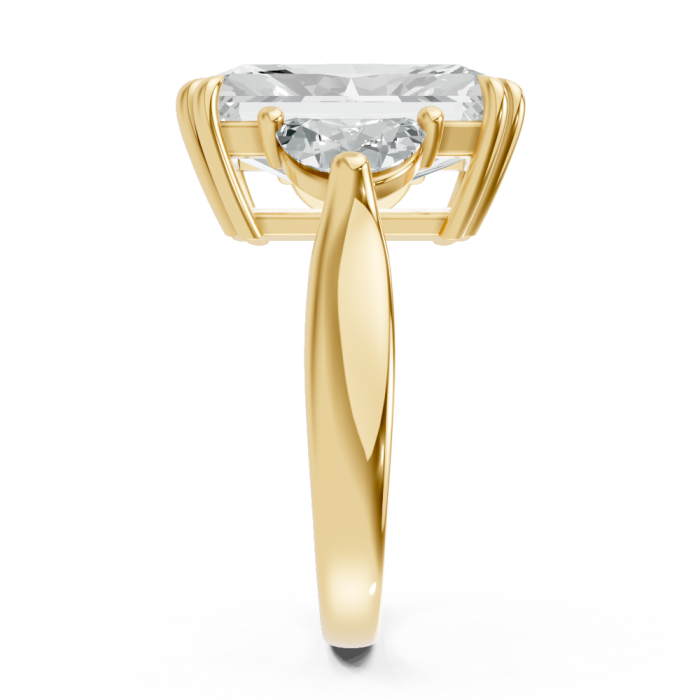 Radiant 14K White Gold Fashion Bridal Ring