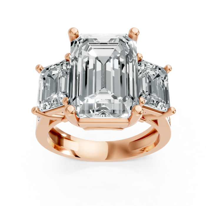 Emerald 14K White Gold Fashion Bridal Ring