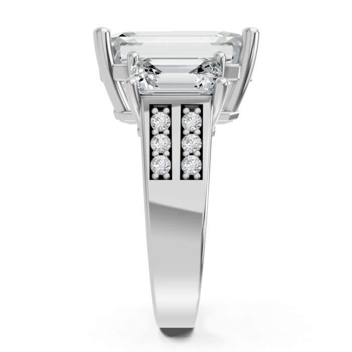 Emerald 14K White Gold Fashion Bridal Ring