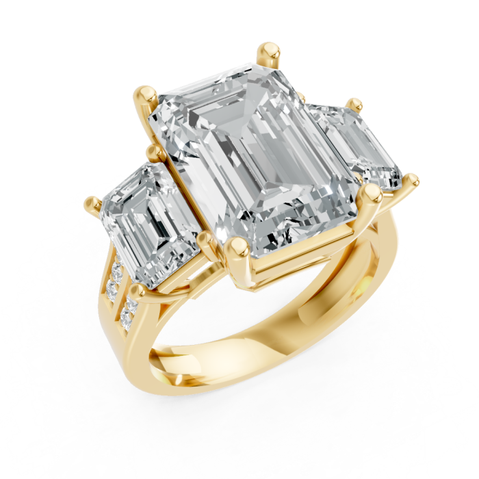 Emerald 14K White Gold Fashion Bridal Ring