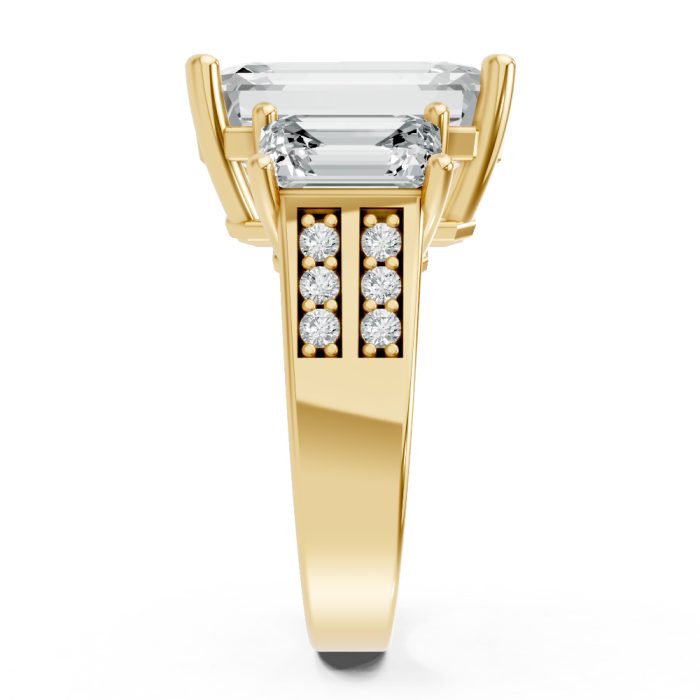 Emerald 14K White Gold Fashion Bridal Ring