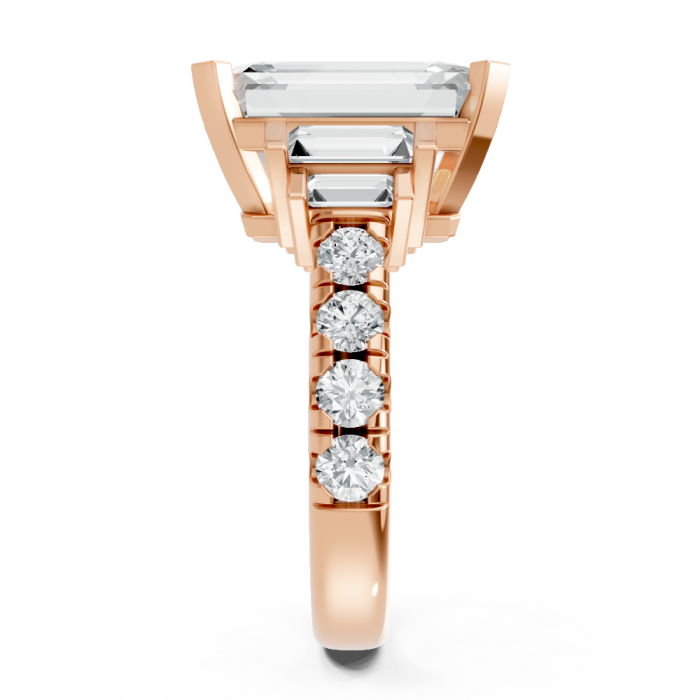 Emerald 14K White Gold Fashion Bridal Ring