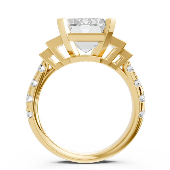 Emerald 14K White Gold Fashion Bridal Ring