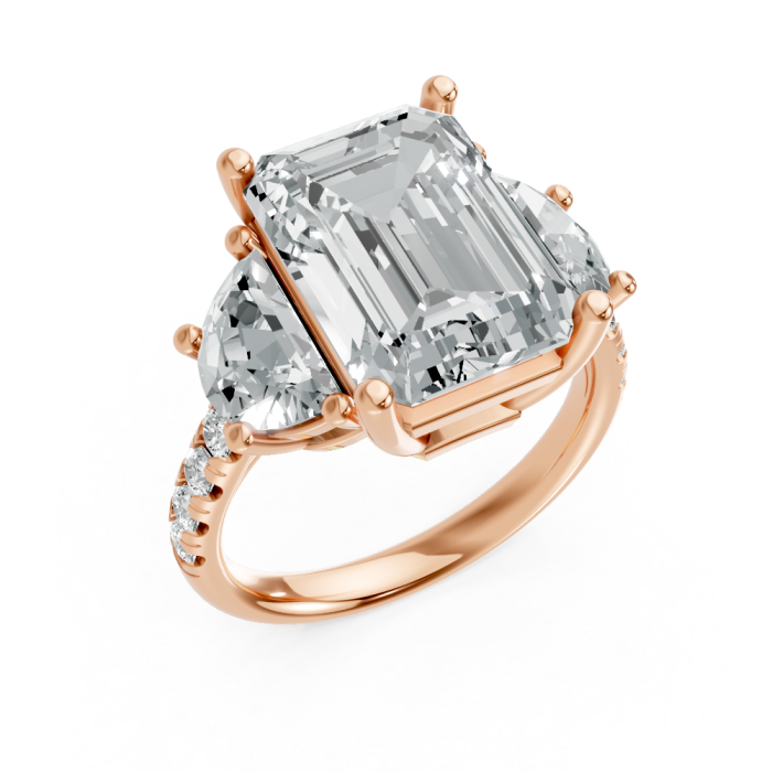 Emerald 14K White Gold Fashion Bridal Ring