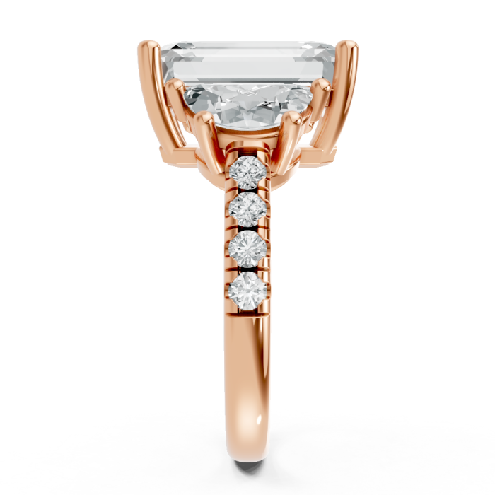 Emerald 14K White Gold Fashion Bridal Ring