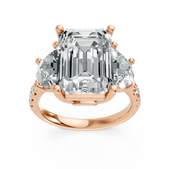 Emerald 14K White Gold Fashion Bridal Ring