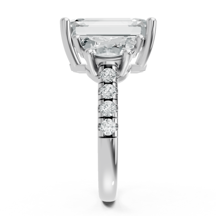 Emerald 14K White Gold Fashion Bridal Ring