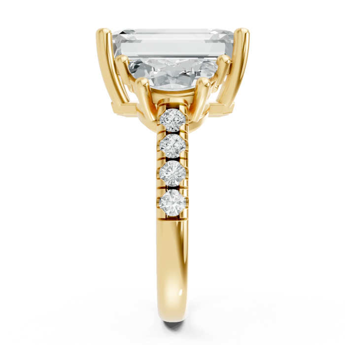 Emerald 14K White Gold Fashion Bridal Ring