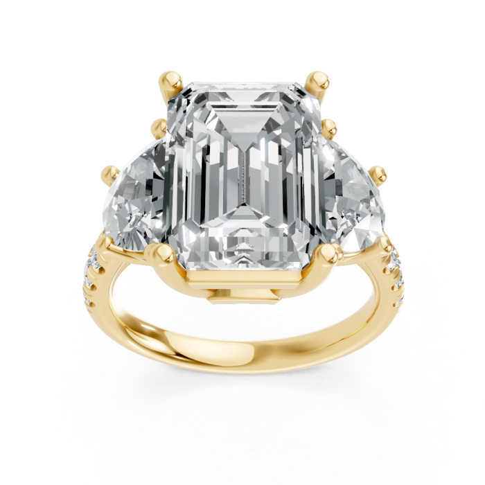 Emerald 14K White Gold Fashion Bridal Ring