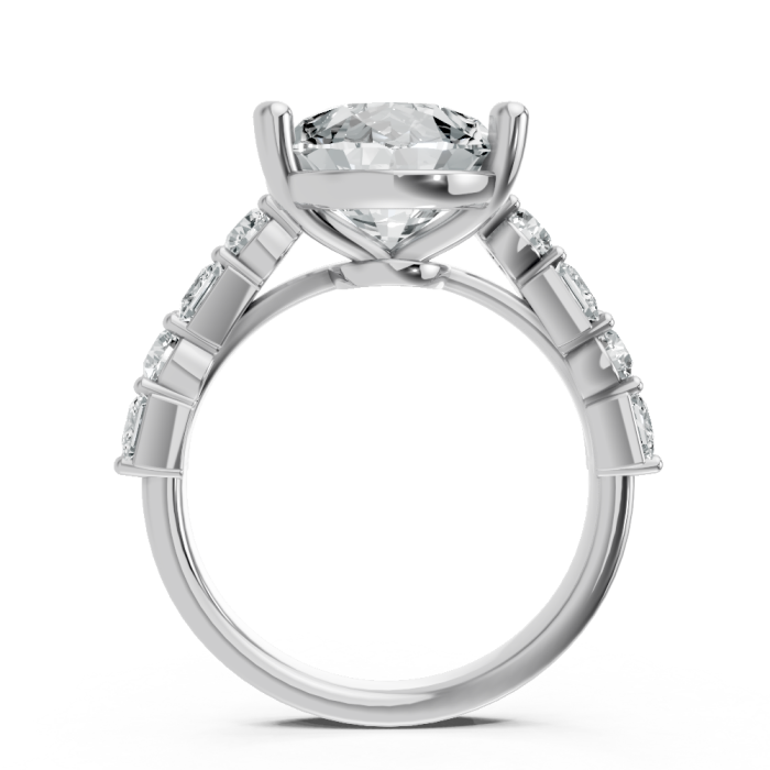 Pear Shape 14K White Gold Fashion Bridal Ring