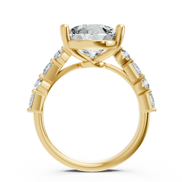 Pear Shape 14K White Gold Fashion Bridal Ring