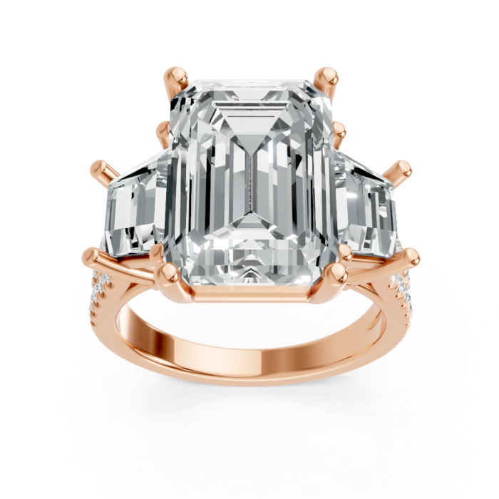 Emerald 14K White Gold Fashion Bridal Ring