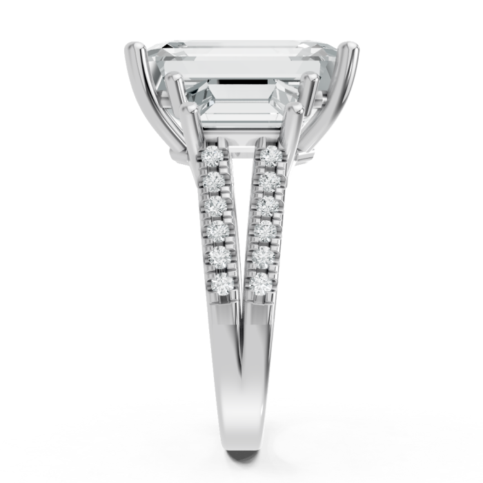 Emerald 14K White Gold Fashion Bridal Ring