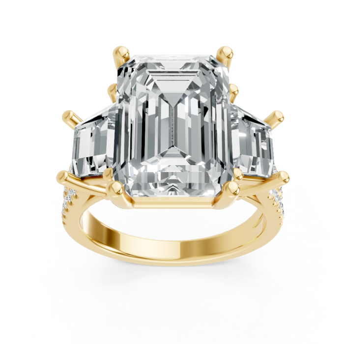 Emerald 14K White Gold Fashion Bridal Ring