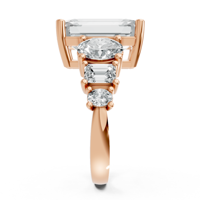 Emerald 14K White Gold Fashion Bridal Ring