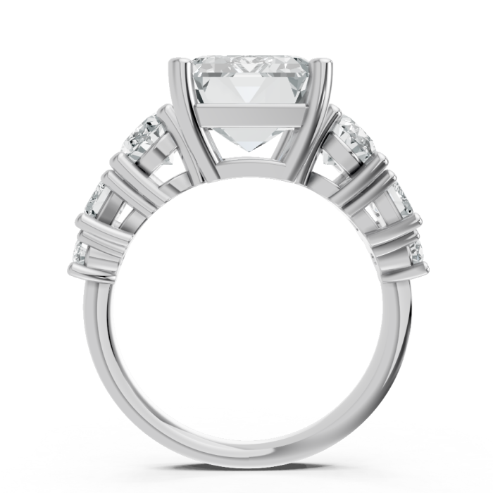 Emerald 14K White Gold Fashion Bridal Ring