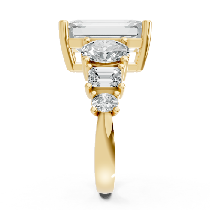 Emerald 14K White Gold Fashion Bridal Ring