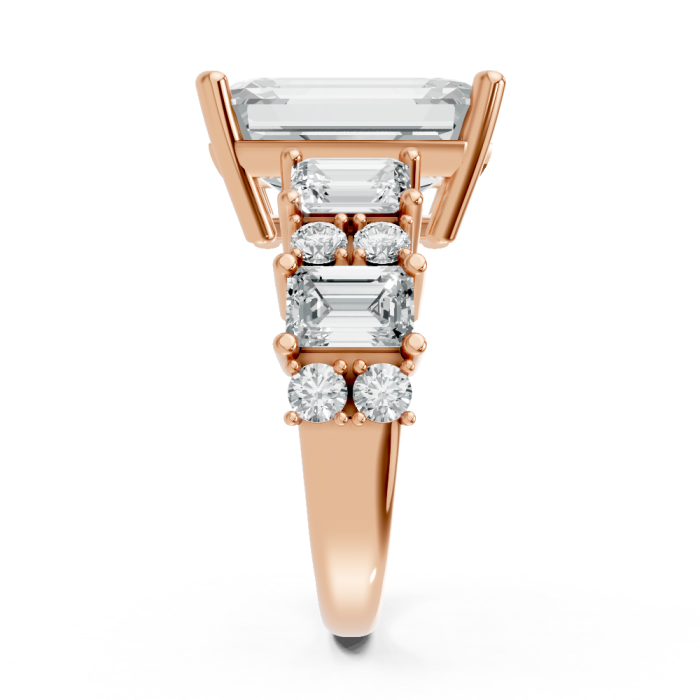 Emerald 14K White Gold Fashion Bridal Ring