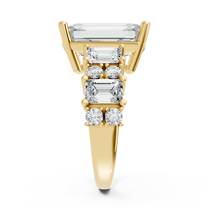 Emerald 14K White Gold Fashion Bridal Ring